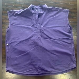 Fig Eggplant Rafaela Scrub Top